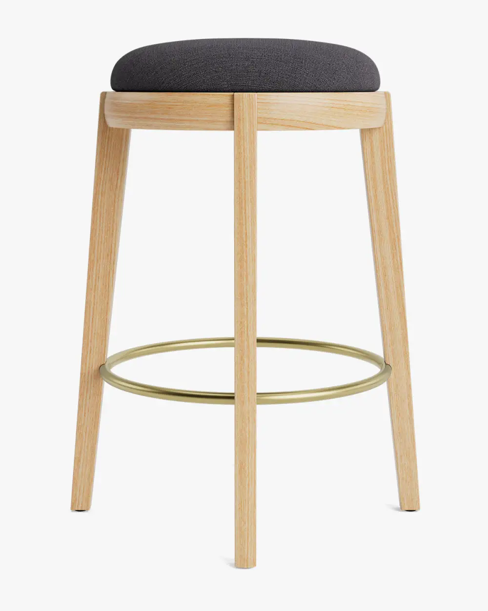Modern Leather Counter Stool
