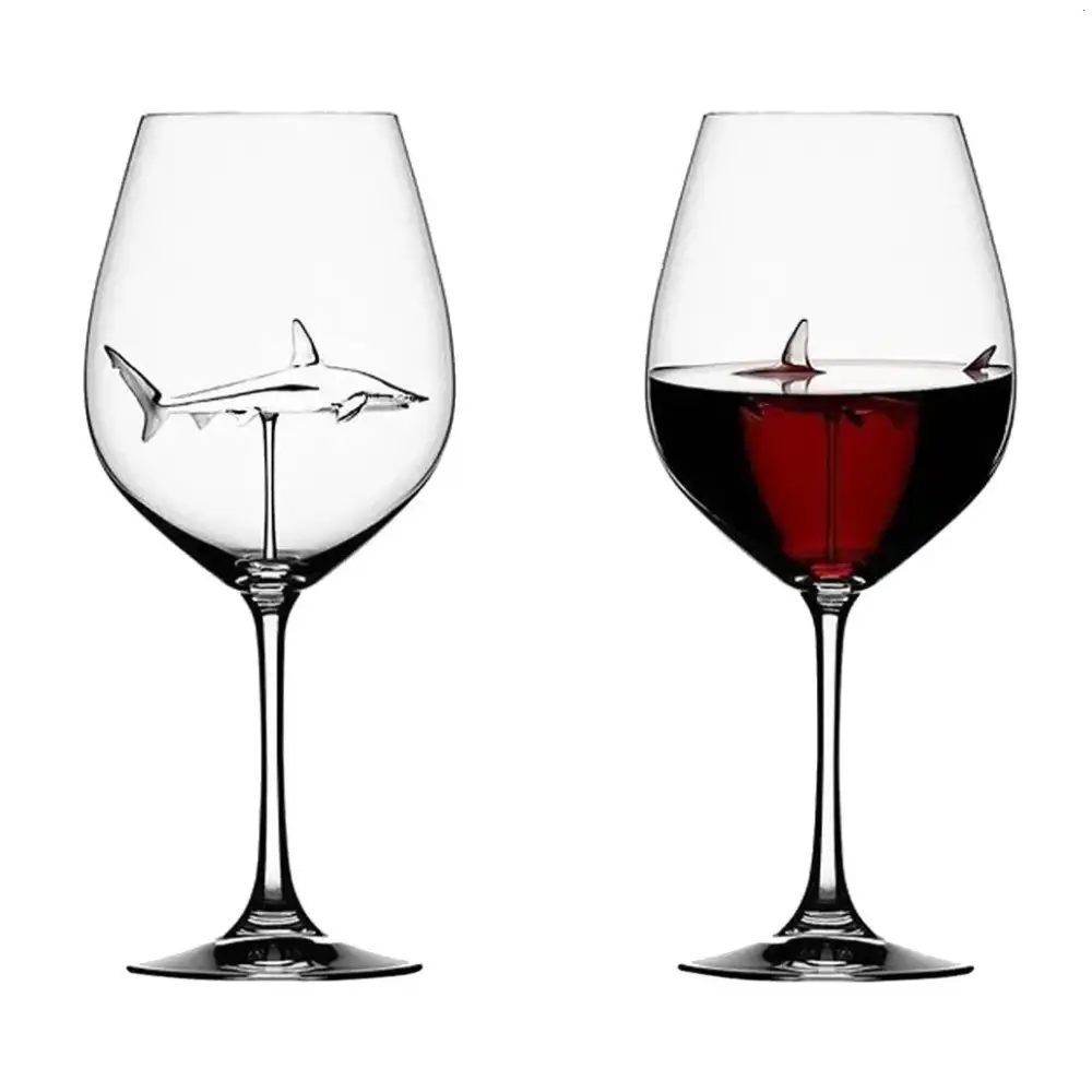 Shark Shape Drinking Glass
