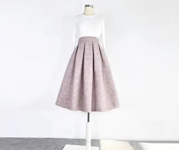 Relaxed Wardrobe Everyday Casual Wool Skirt