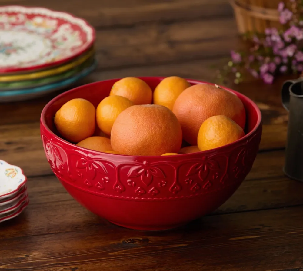 Embossed Deep Bowl