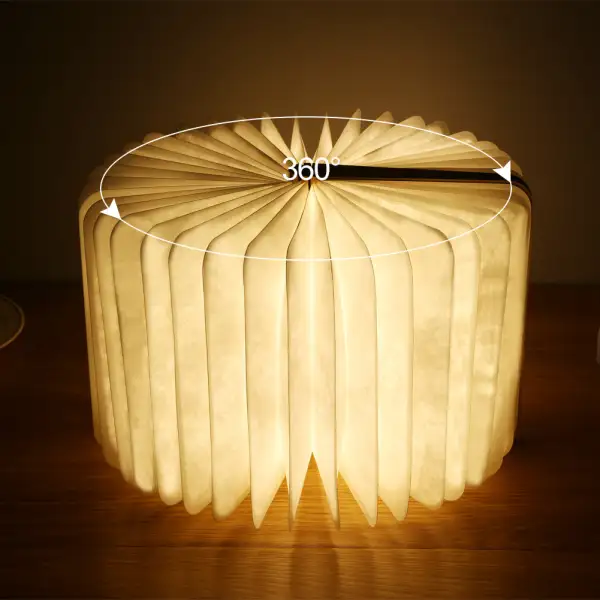 Wooden Metal Rechargeable Decorative Table Accent