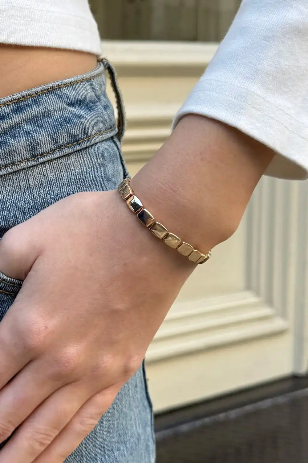 Square Link Chain Bracelet