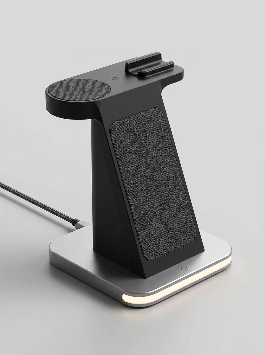 Tech Enthusiast 3-in-1 Wireless Fabric Printed Charger
