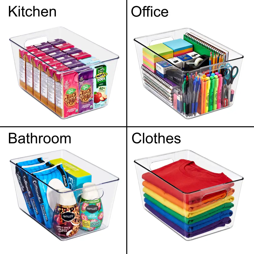 Clear Storage Bins With Handles