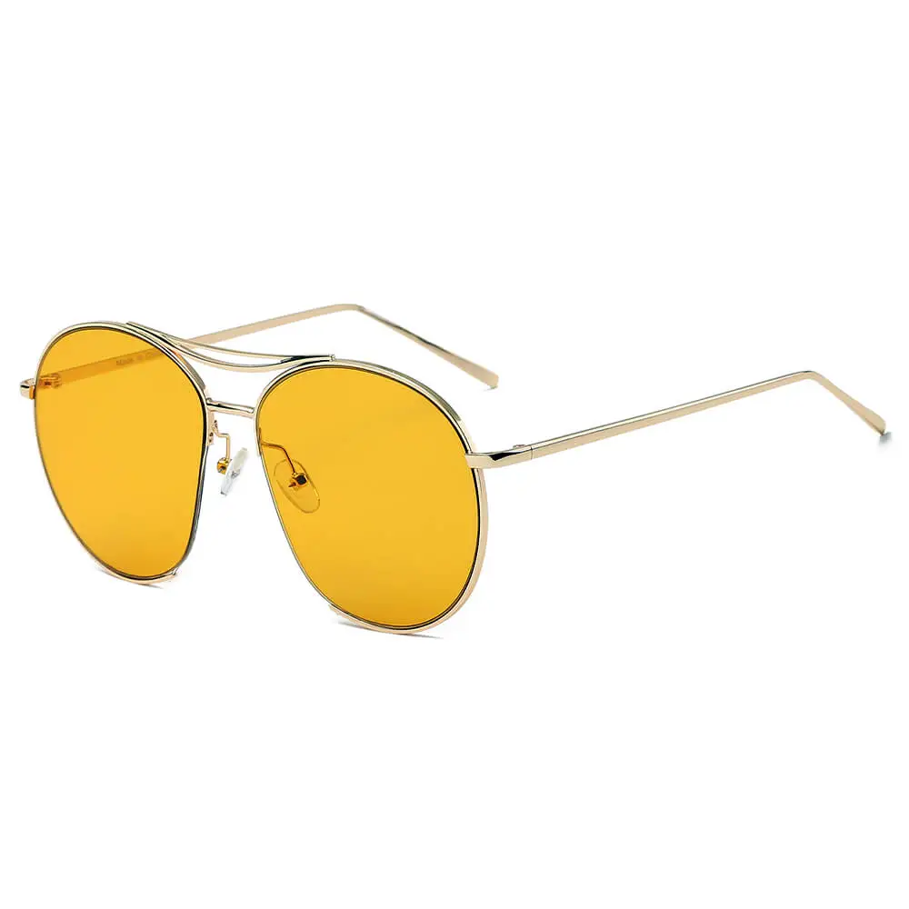 Low Profile Round Frame Sunglasses