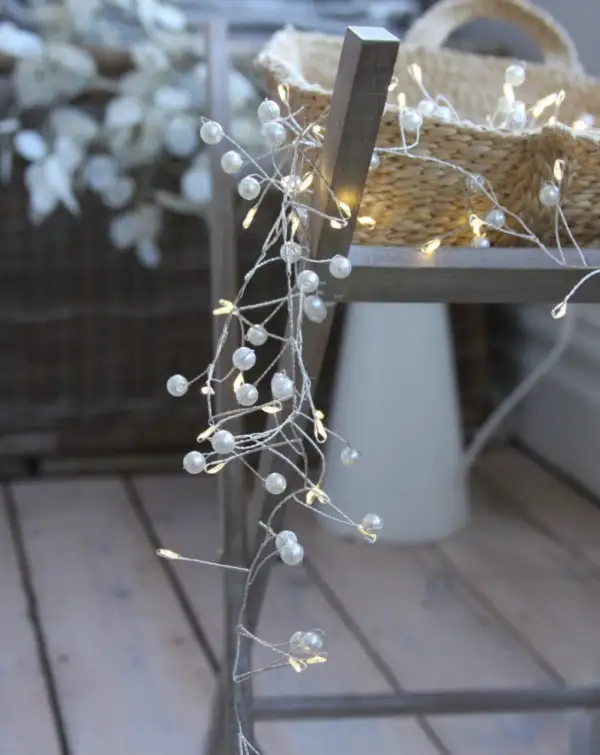 LED Pearl Crystal String Lights