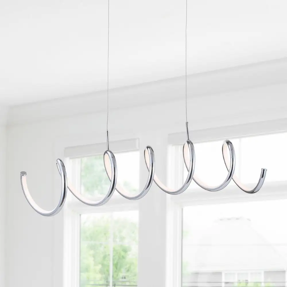 Dimmable Adjustable Integrated LED Metal Linear Pendant