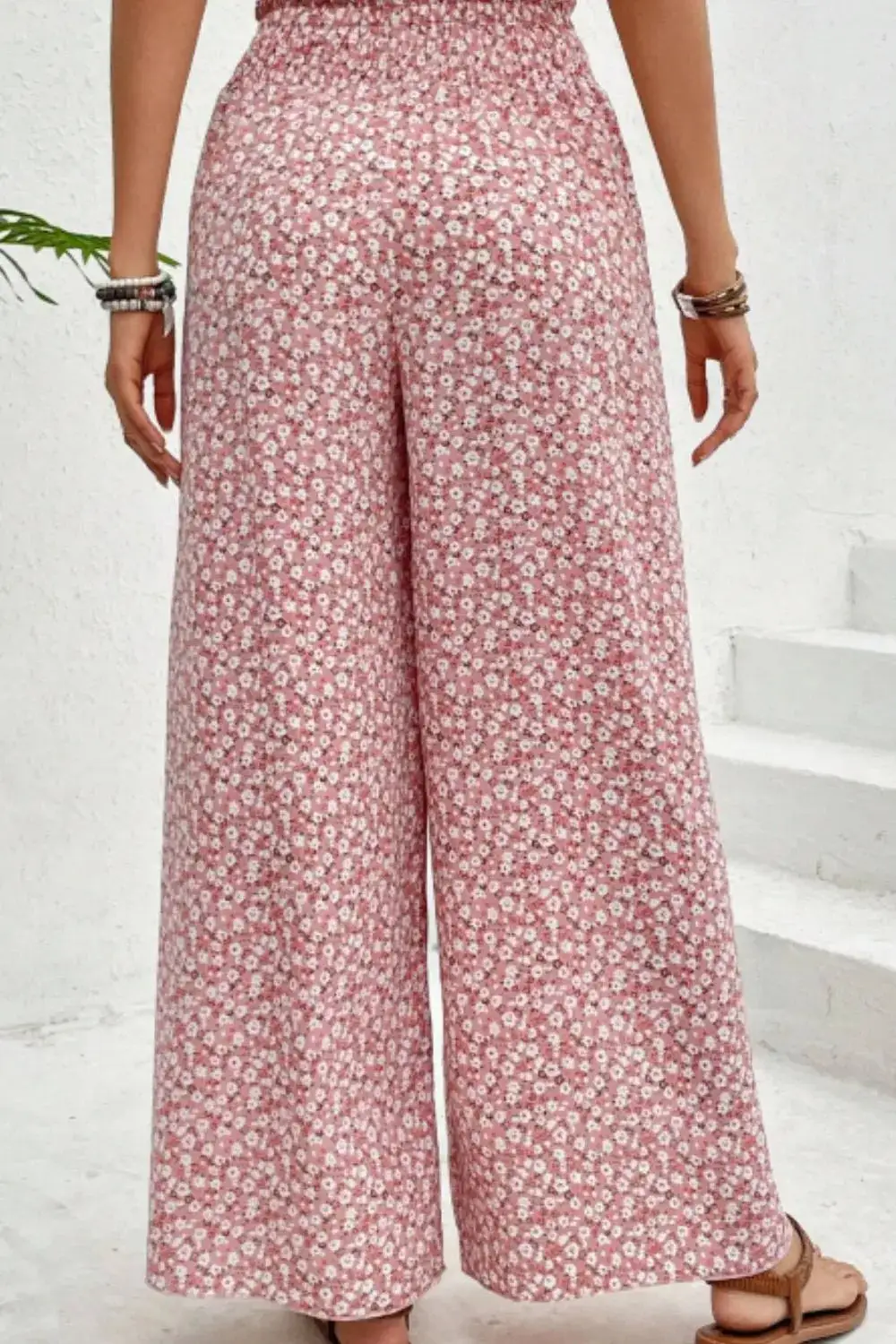 Wide Leg Printed Pants