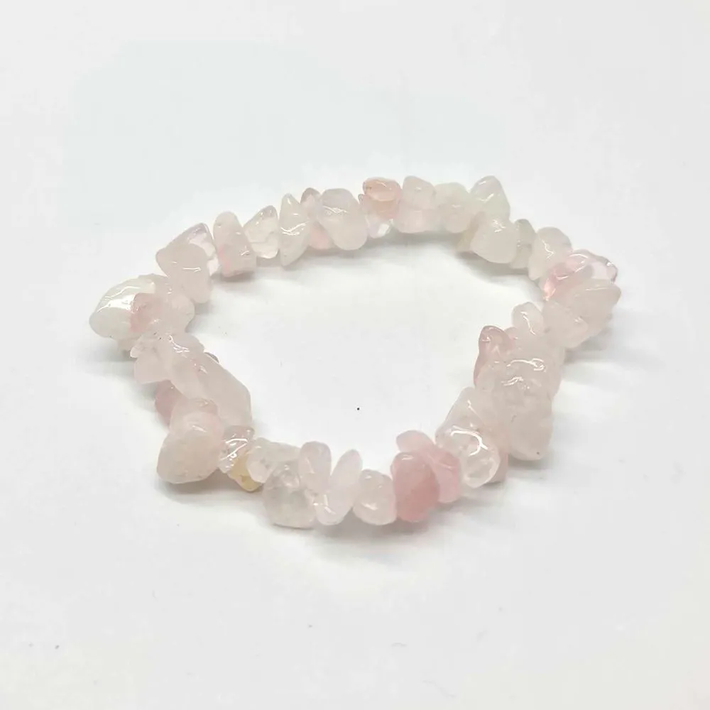 Chip-Stone Stretch Gemstone Crystal Bracelet