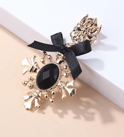 Bow Pin Accent Brooch