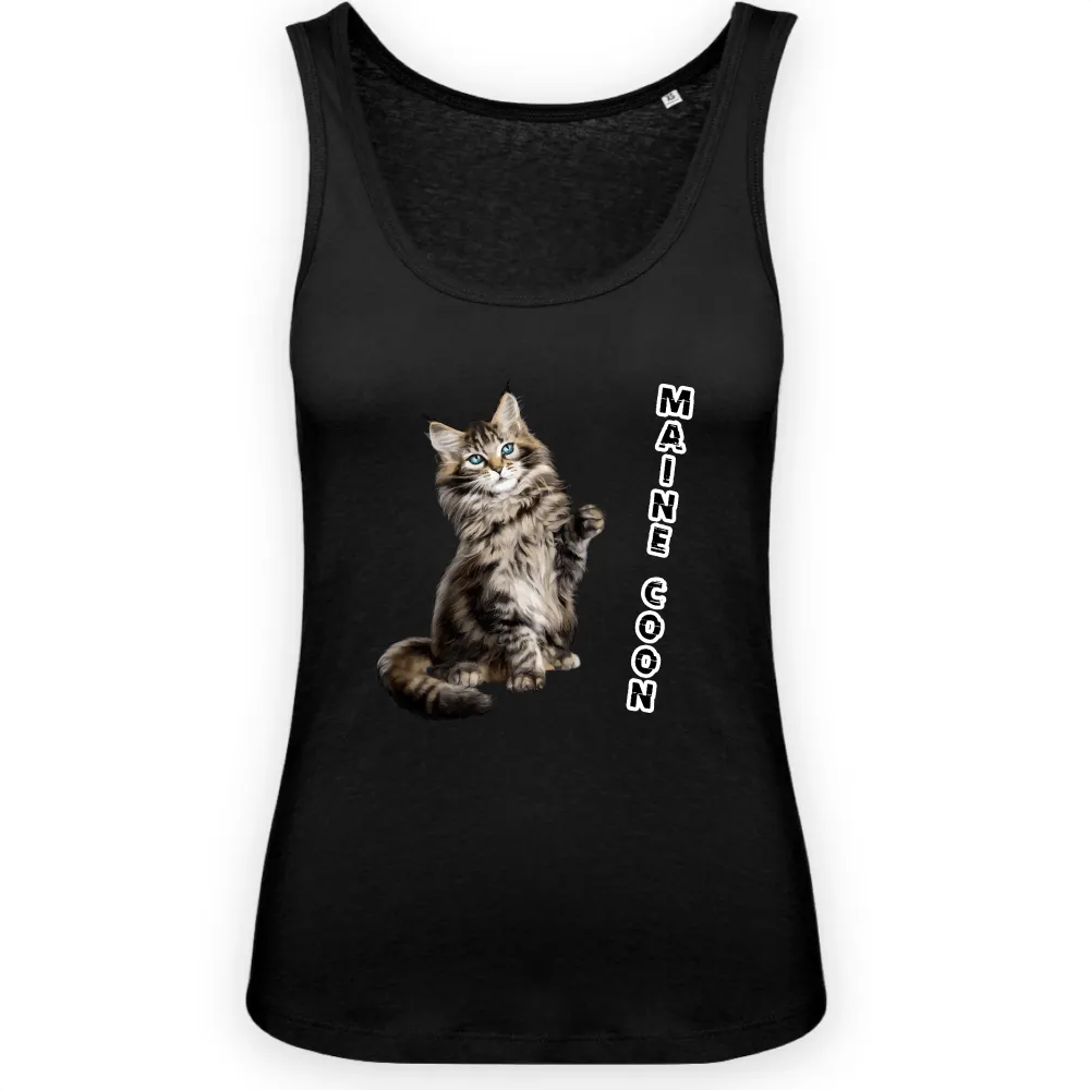 Longhair Cat Graphic Tank