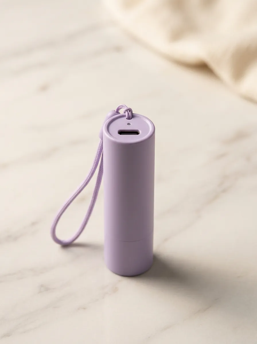 Lavender Cylinder Portable Power Bank