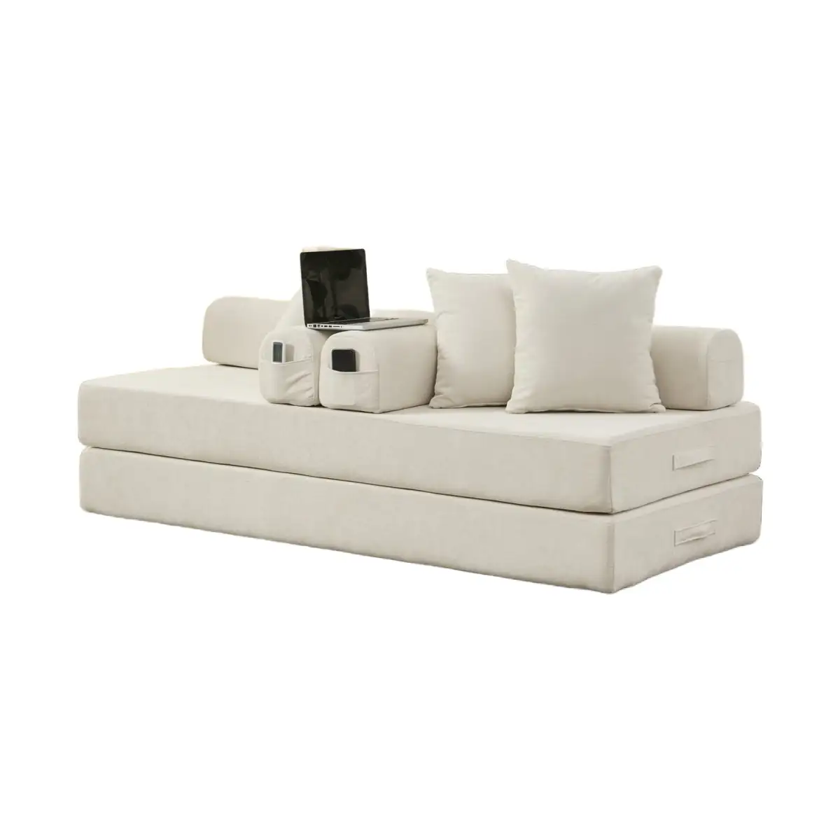Contemporary Chenille Upholstered Sofa