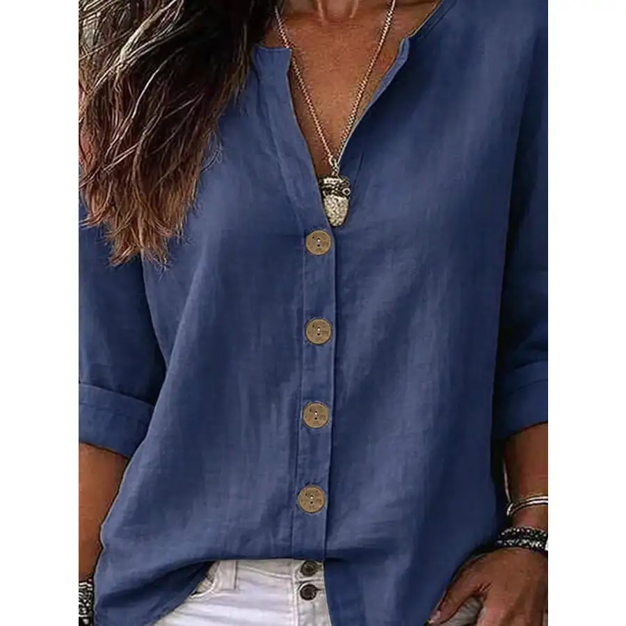 Soft Button Up Long Sleeve Shirt
