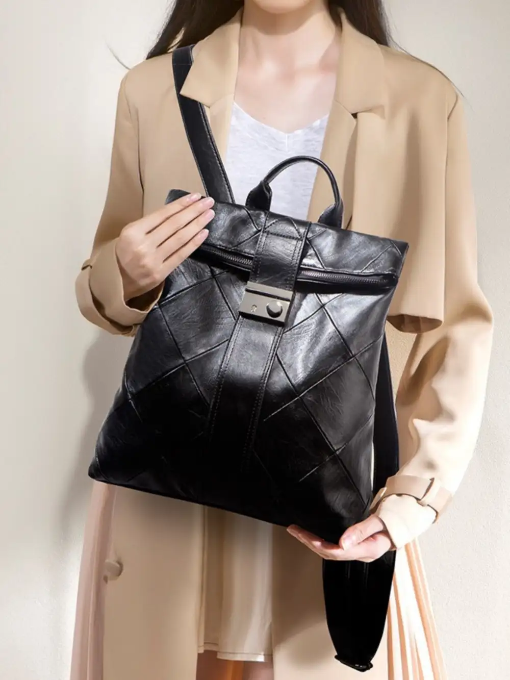 Quilted Casual Backpack