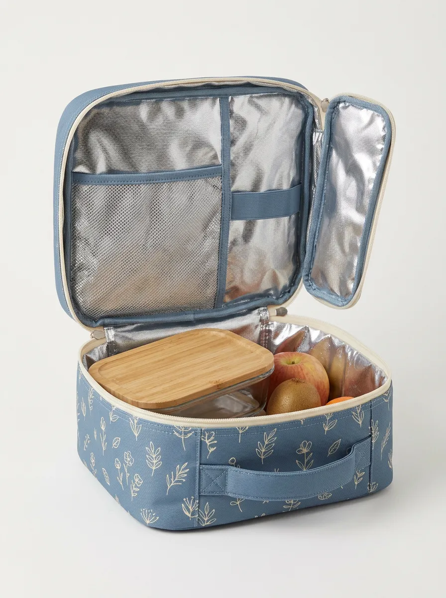 Floral Botanical Pattern Insulated Printed Lunch Bag