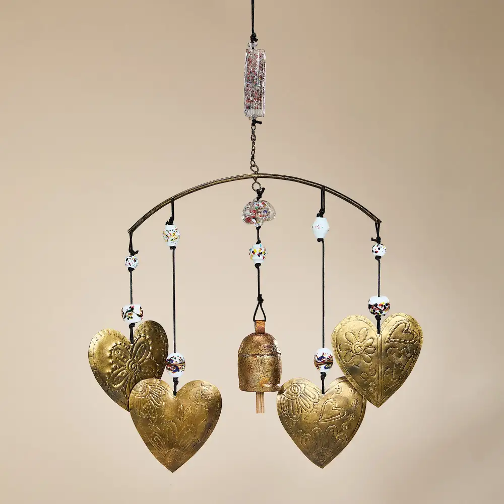Natural Heart Decorative Hanging Wind Chime