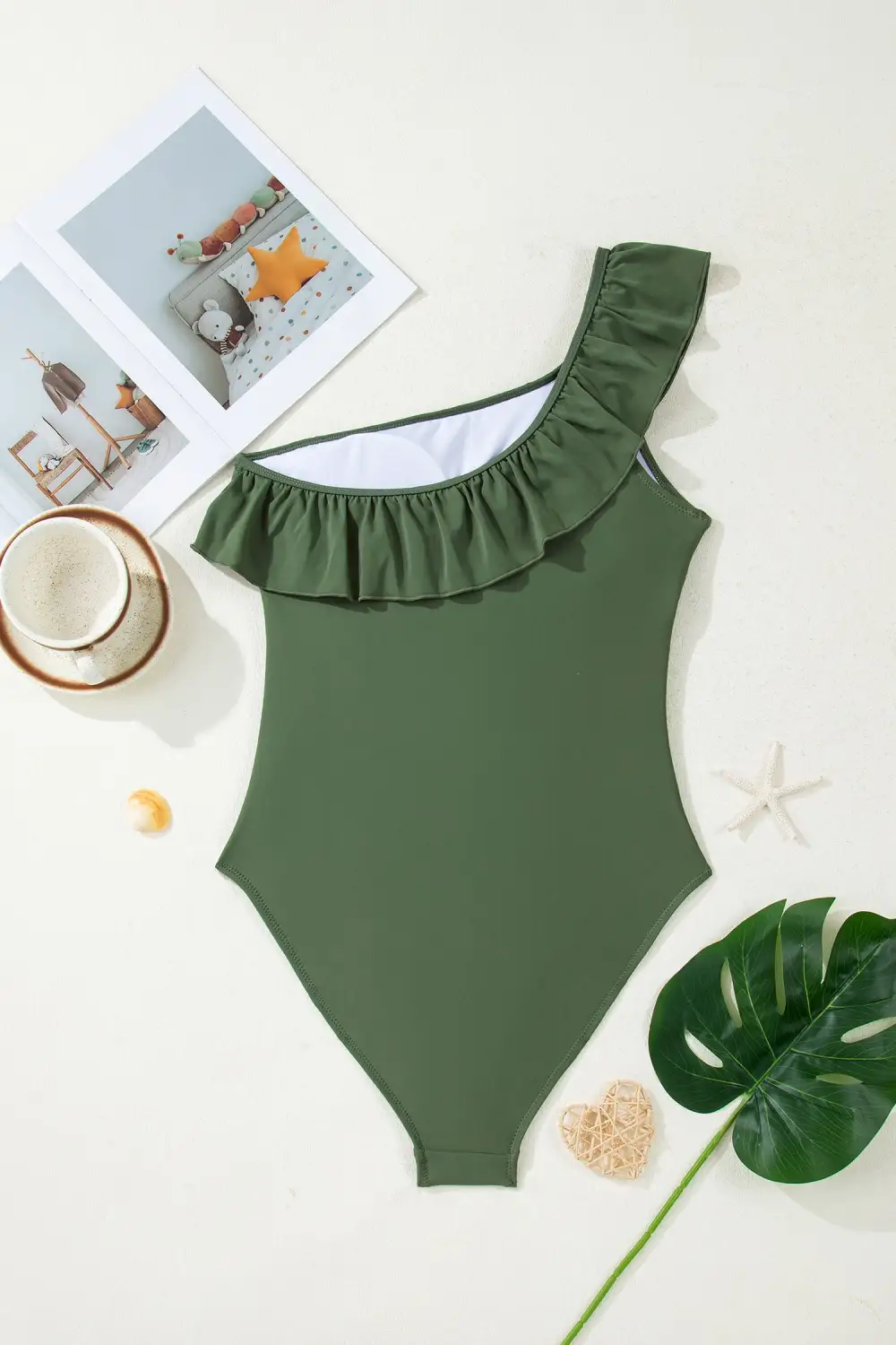 Ruffle One Piece Swimsuit