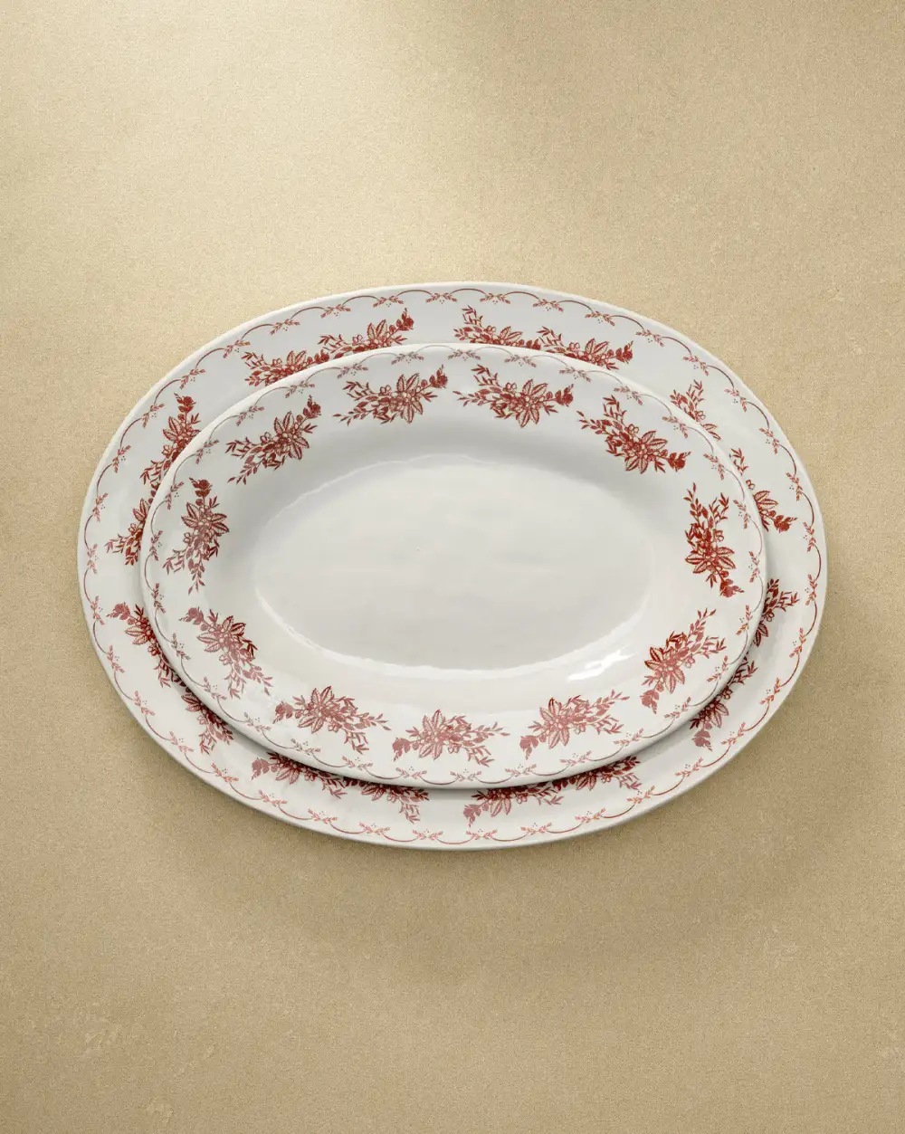 Stoneware Serving Platter Set