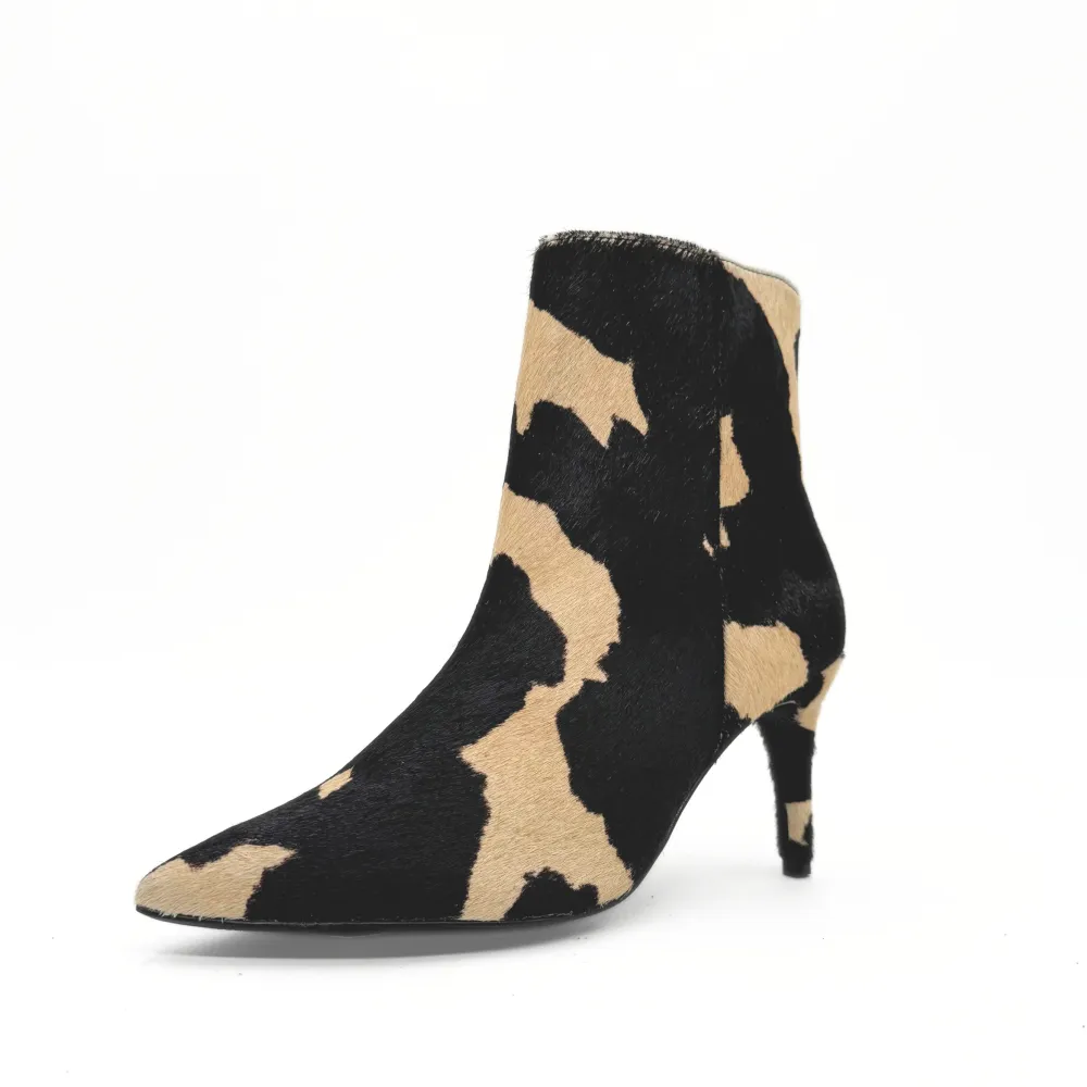 Pony Hair Ankle Boots