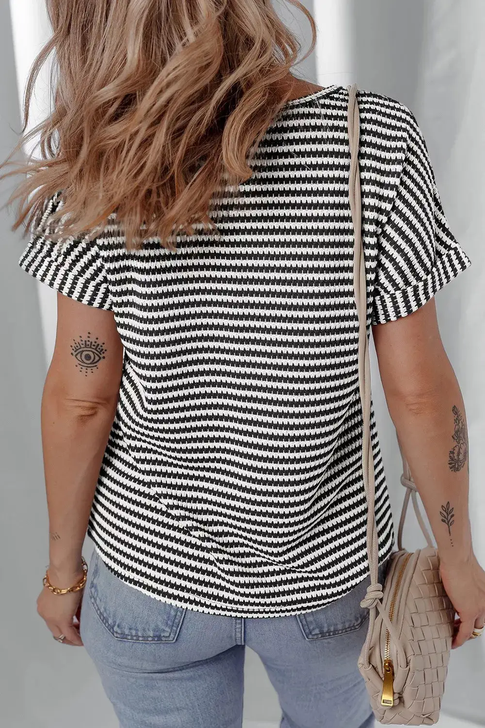 Knit Striped Blouse