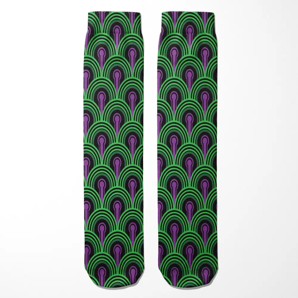Geometric Carpet Pattern Crew Socks