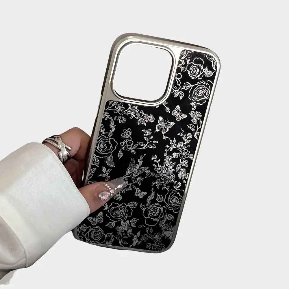 Floral Butterfly Glossy Phone Case