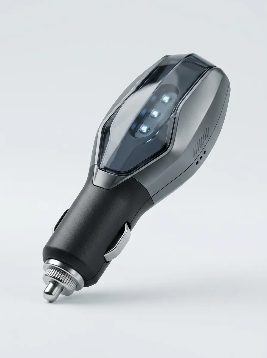 Car Fuel Saver Plug-In Accessory Featuring LED Indicator Vehicle Power Plug
