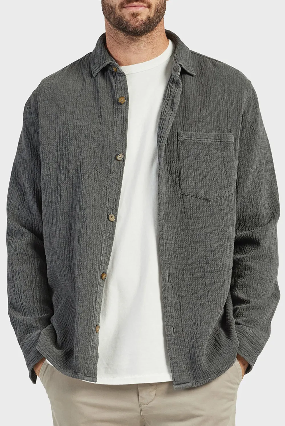 Luxury Linen Blend Casual Long Sleeve Shirt