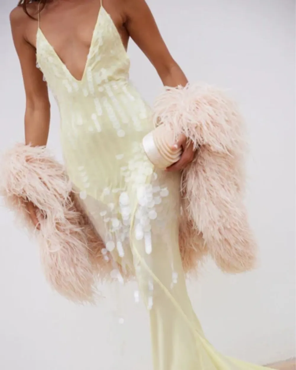 Sequin Sheer Mermaid Evening Gown