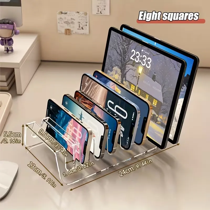 Clear Acrylic Multi-Device Charging Stand