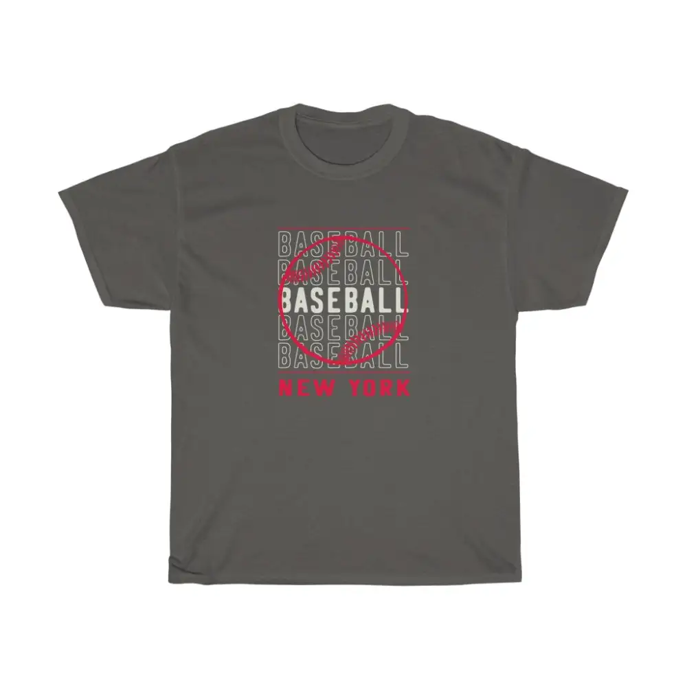Baseball New York with Red Baseball Graphic T-Shirt