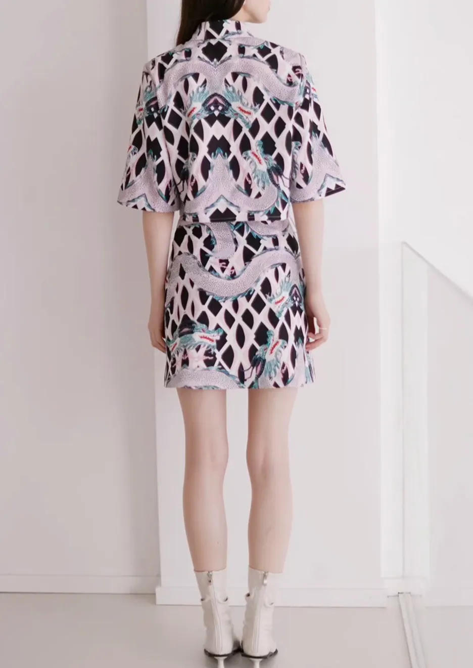 Commuter Mini Polyester Skirt