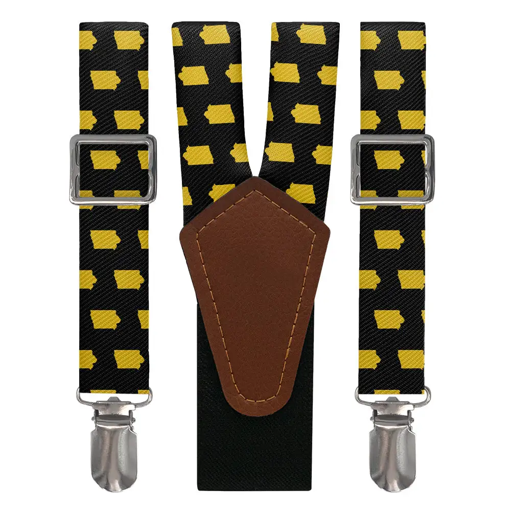 Crisp Graphic Motif Suspenders