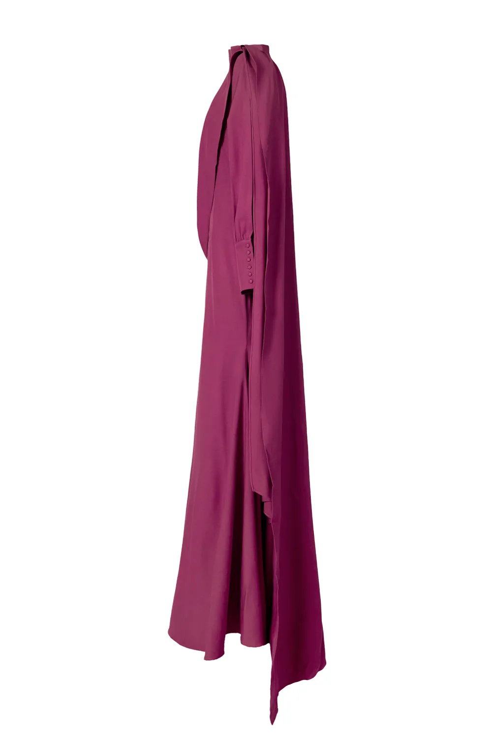 Solid Cut-Out Ruched Maxi Dress