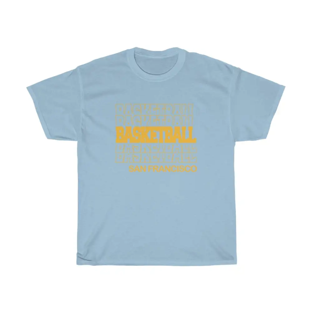 Basketball San Francisco in Modern Stacked Lettering
