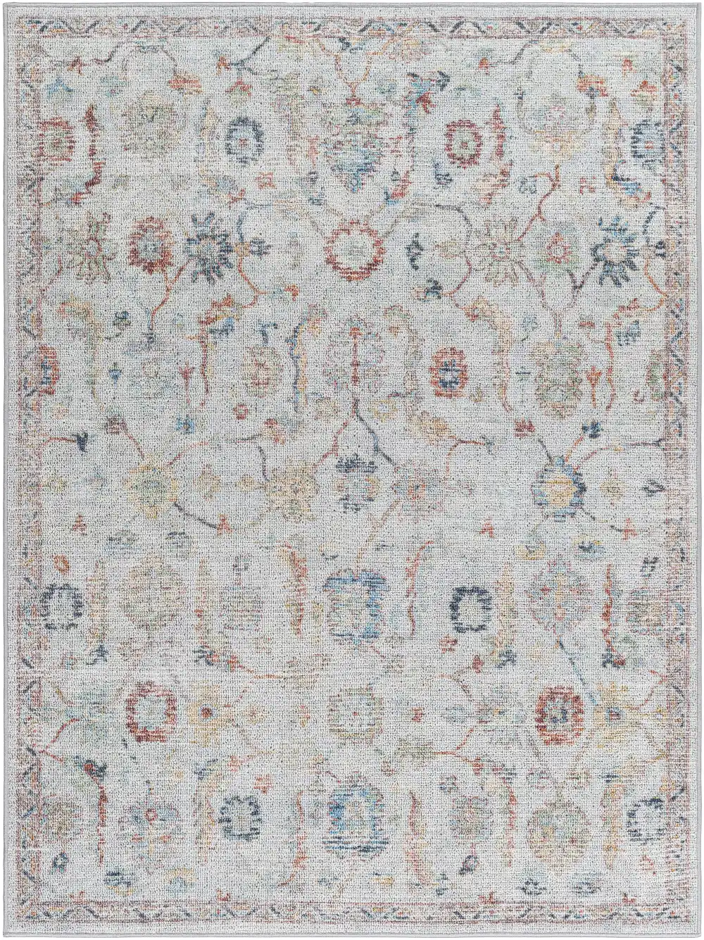 Clean-Lined Traditional Washable Area Rug