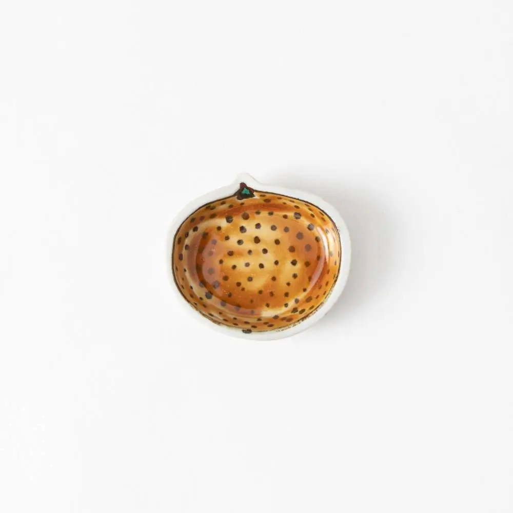Hand-Painted Stoneware Sauce Plate