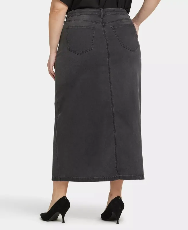 Cotton Five Pocket Zip Fly Skirt