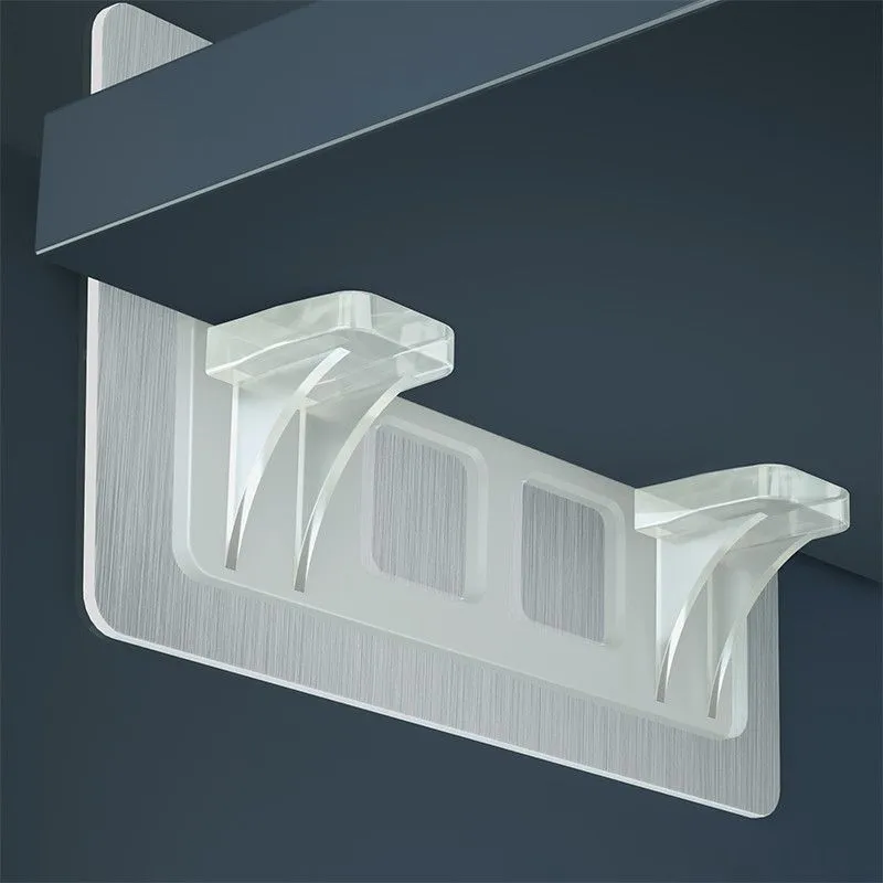 6/12pcs Wardrobe Divider Brackets Non-Marking Sticky Kitchen