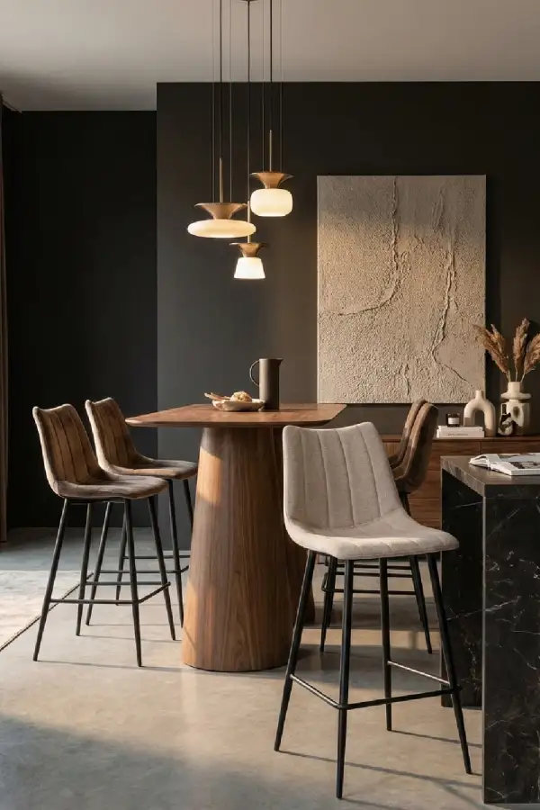 Structured Contemporary Bar Stool