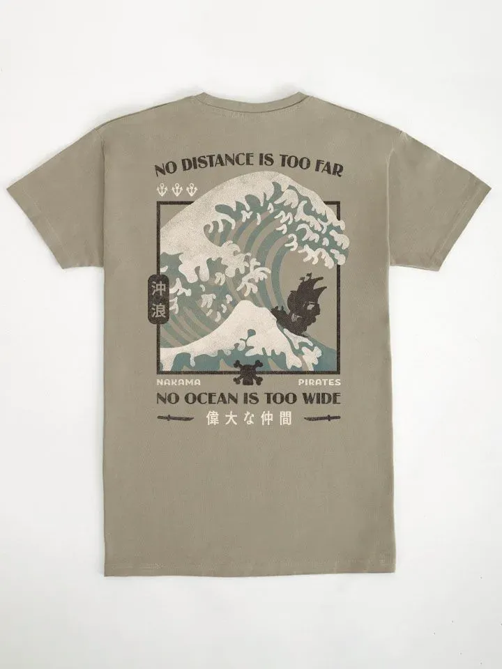 Waves Graphic Casual Style T-Shirt