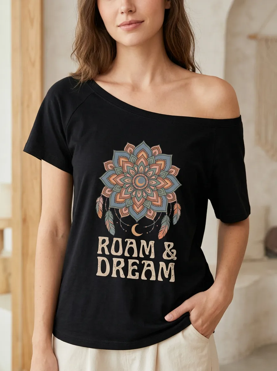 Boho Mandala Dreamcatcher T-Shirt