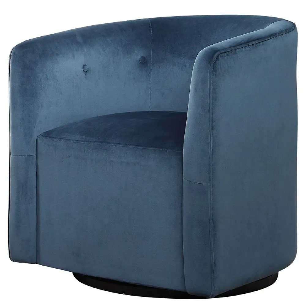 Textured Velvet Swivel Chair