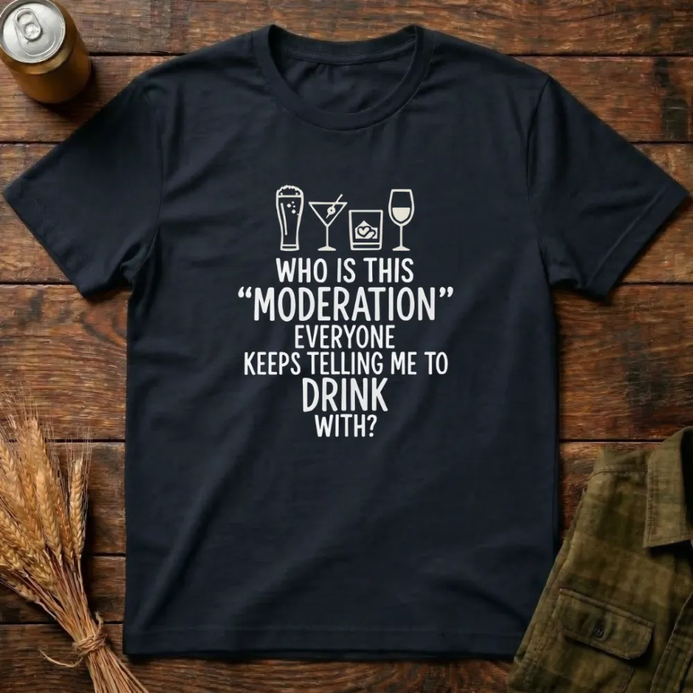 Moderation Graphic Cotton T-Shirt
