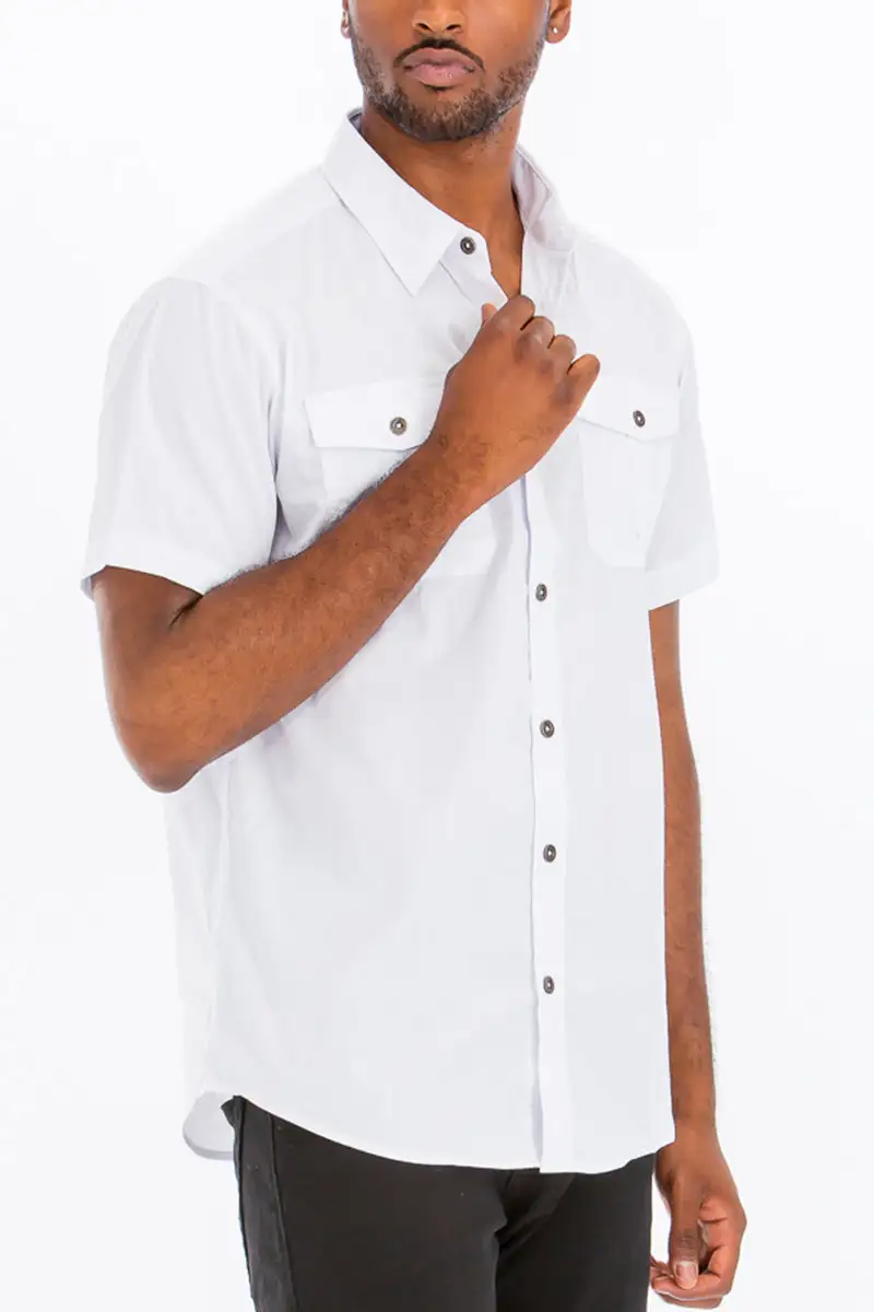 Two Pocket Button-Up Shirt