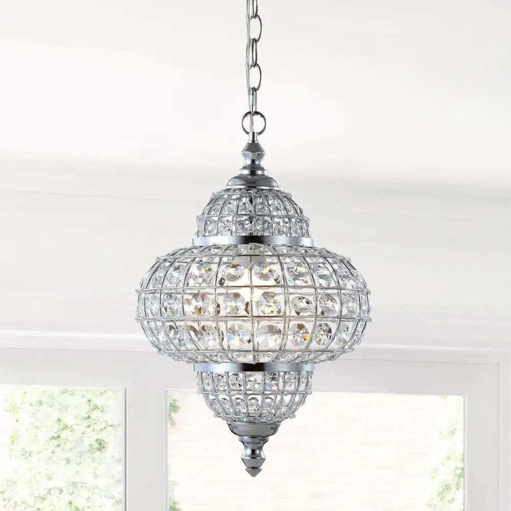 Crystal/metal LED Pendant Pendant