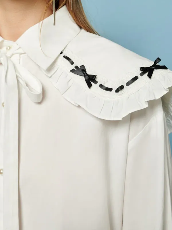 Bow Collar Shirt