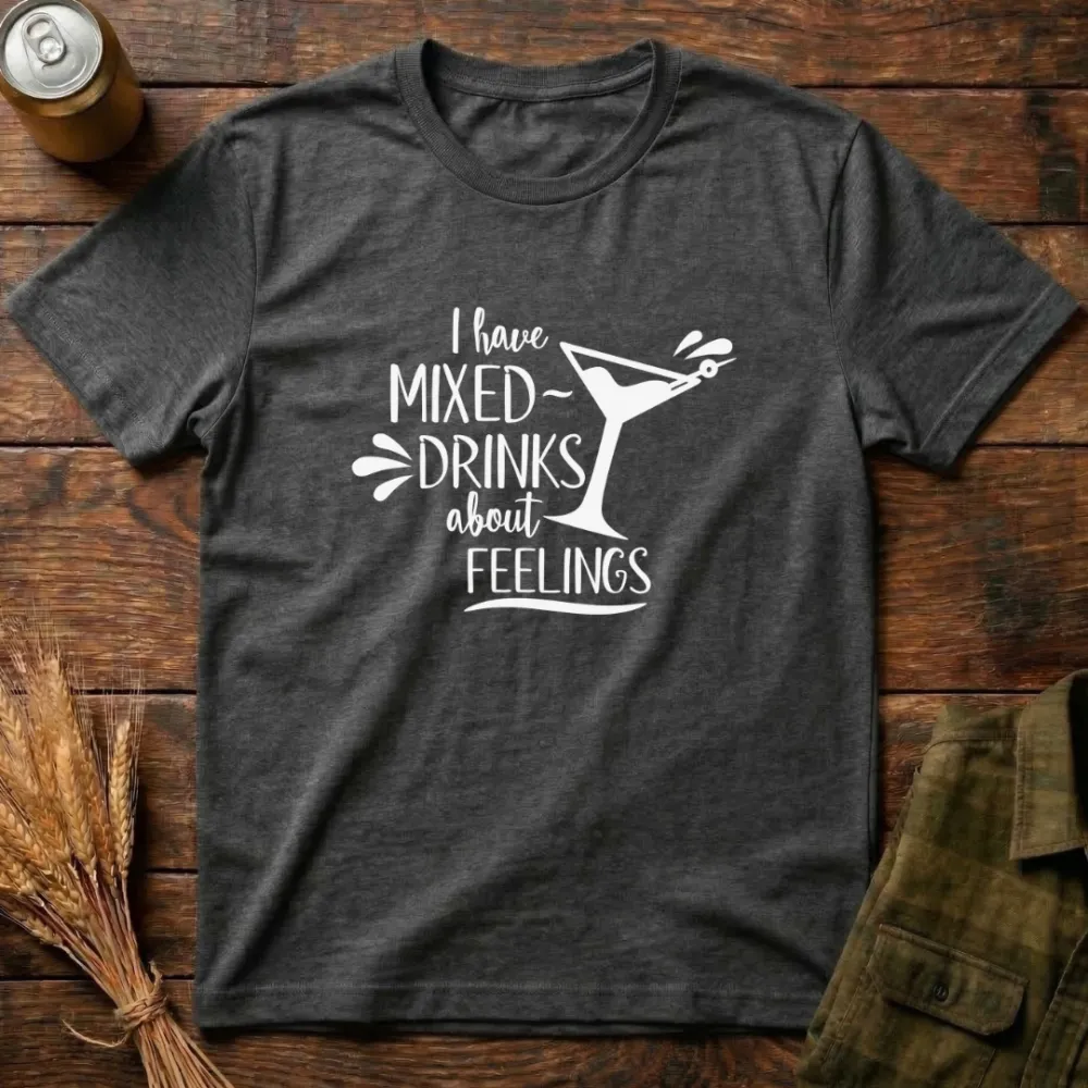 Mixed Feelings Graphic Cotton T-Shirt