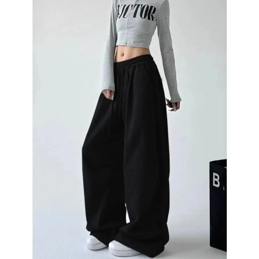 Oversized Wide Leg Drawstring Pants